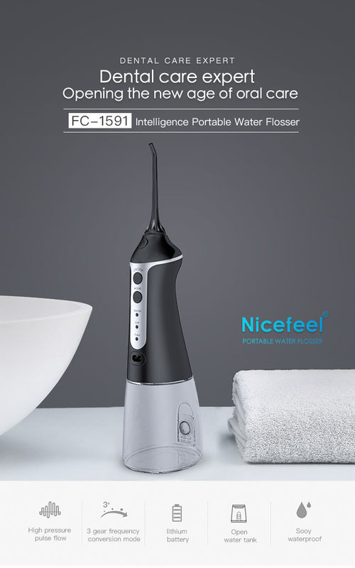 DC5V Nicefeel Cordless Water Flosser 30-100psi উচ্চ চাপ পালস প্রবাহ