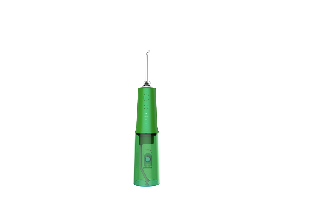 কর্ডলেস 320ml ট্রাভেল ওয়াটার ফ্লসার দাঁত ক্লিনার 360 ডিগ্রী ঘোরানো লং জেট টিপস