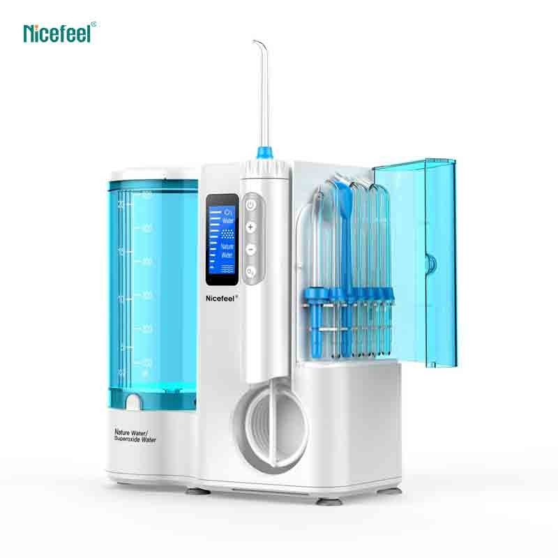 দৈনিক মৌখিক যত্নের জন্য 600ml ট্যাঙ্ক কাউন্টারটপ Nicefeel ওরাল ইরিগেটর