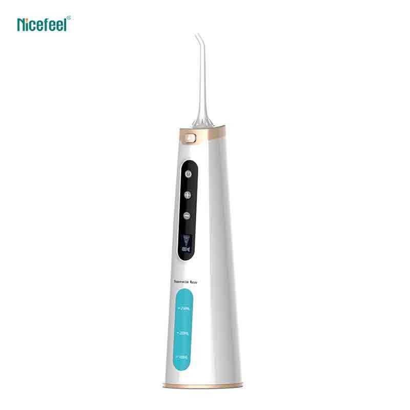 মৌখিক যত্নের জন্য 1600mAh নাইসফিল সুপারঅক্সাইড জল ফ্লোসার ওরাল ইরিগেটর